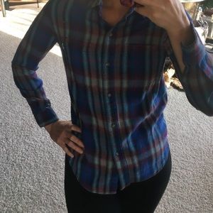 Women’s Vans Blue, Grey, and Red Flannel